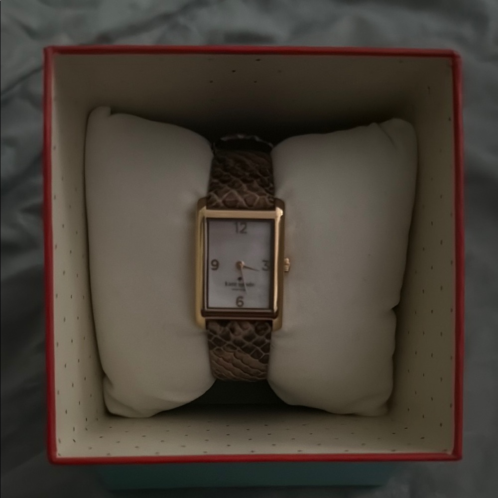 Kate Spade Cooper Natural Snake Elegant Gold and Brown Women's Watch